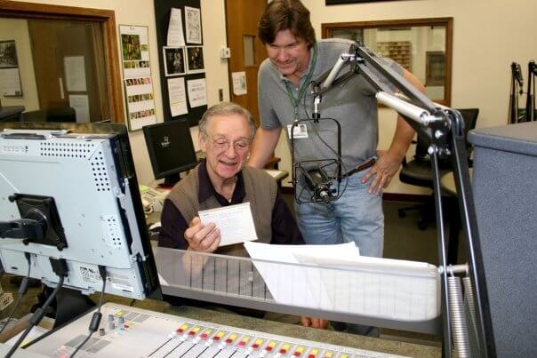 Afternoon Classics Host Glenn Smith (l) and Cadenza Host David Osenberg in our on-air studio
