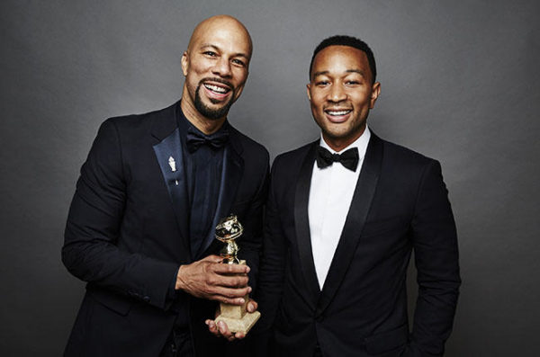BEVERLY HILLS, CA - JANUARY 11: Common and John Legend pose for a portrait for People.com during the 72nd Annual Golden Globe Awards on January 11, 2015 in Beverly Hills, California. (Photo by Maarten de Boer/Getty Images)