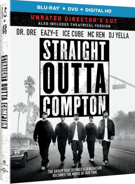 STRAIGHT OUTTA COMPTON is available on Blu-ray & DVD January 19th from Universal Pictures Home Entertainment. (PRNewsFoto/Universal Pictures Home Enterta)