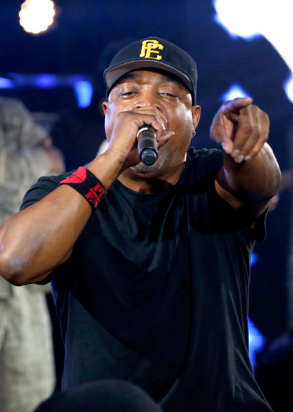 "AUSTIN, TX - MARCH 12: AUSTIN, TX - MARCH: Rapper Chuck D of Public Enemy performs onstage at Samsung Galaxy Life Fest at SXSW 2016 on March 12, 2016 in Austin, Texas. (Photo by Rick Kern/Getty Images for Samsung)"