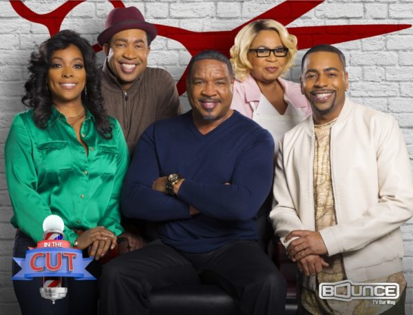 Kellita Smith (Left), who co-starred on The Bernie Mac Show, joins Dorien Wilson (Center) and the cast of the hit Bounce TV sitcom In The Cut for its second season. New episodes premiere Tuesday nights at 9:00 pm/ET, 8:00 pm/CT starting July 5. Bounce TV is the fastest-growing African-American network on television and airs on the broadcast signals of local television Radio Stations and corresponding cable carriage. Visit BounceTV.com for local channel information. (PRNewsFoto/Bounce TV)