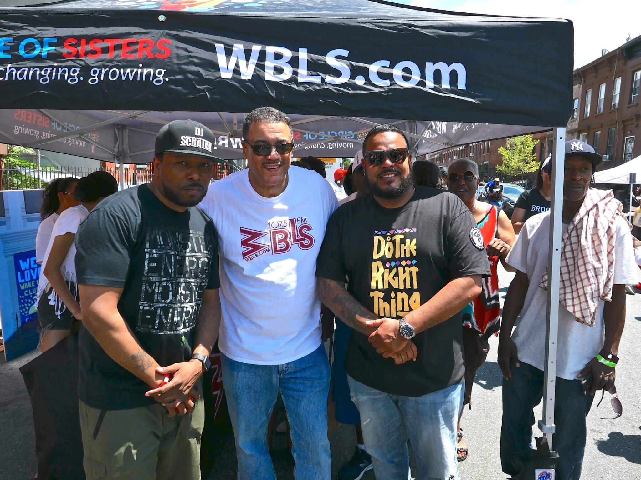 Spike Lee interviewed on location by WBLS' Dr. Bob Lee