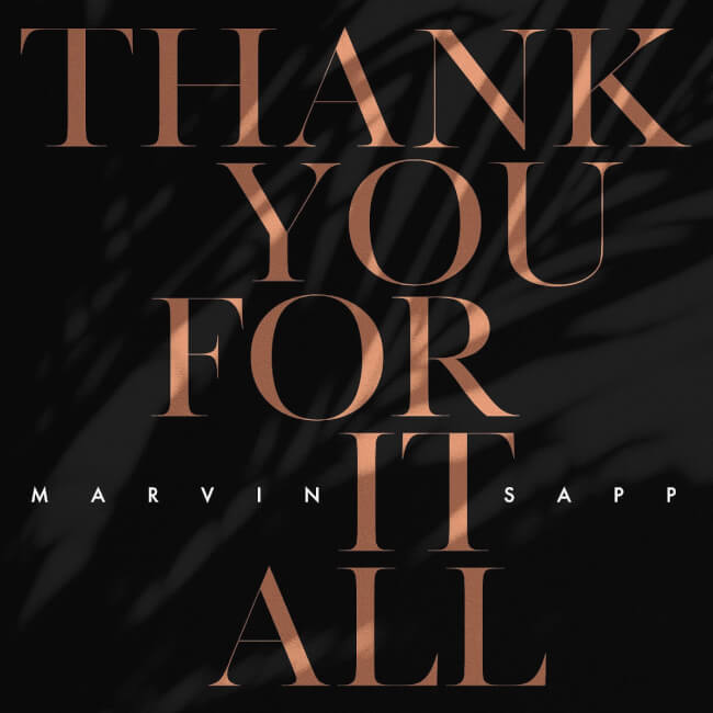 Marvin Sapp Thank You For It All single cover art - billboard