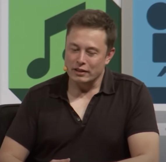 Youtube screne shot of Elon Musk