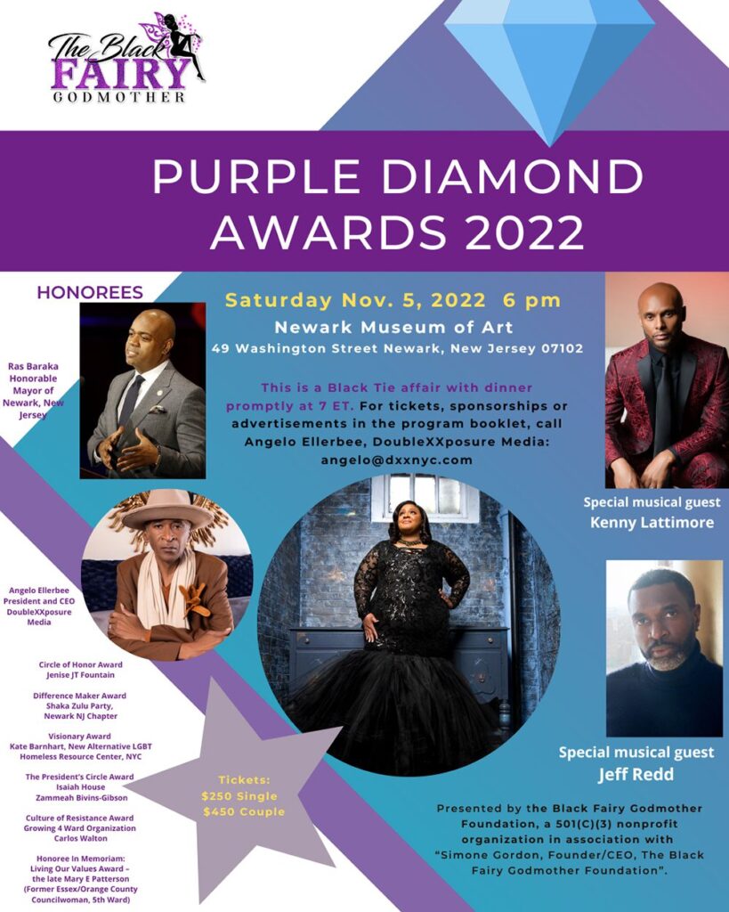 Purple Diamond Awards banner 01 portrait » Black Fairy Godmother Foundation