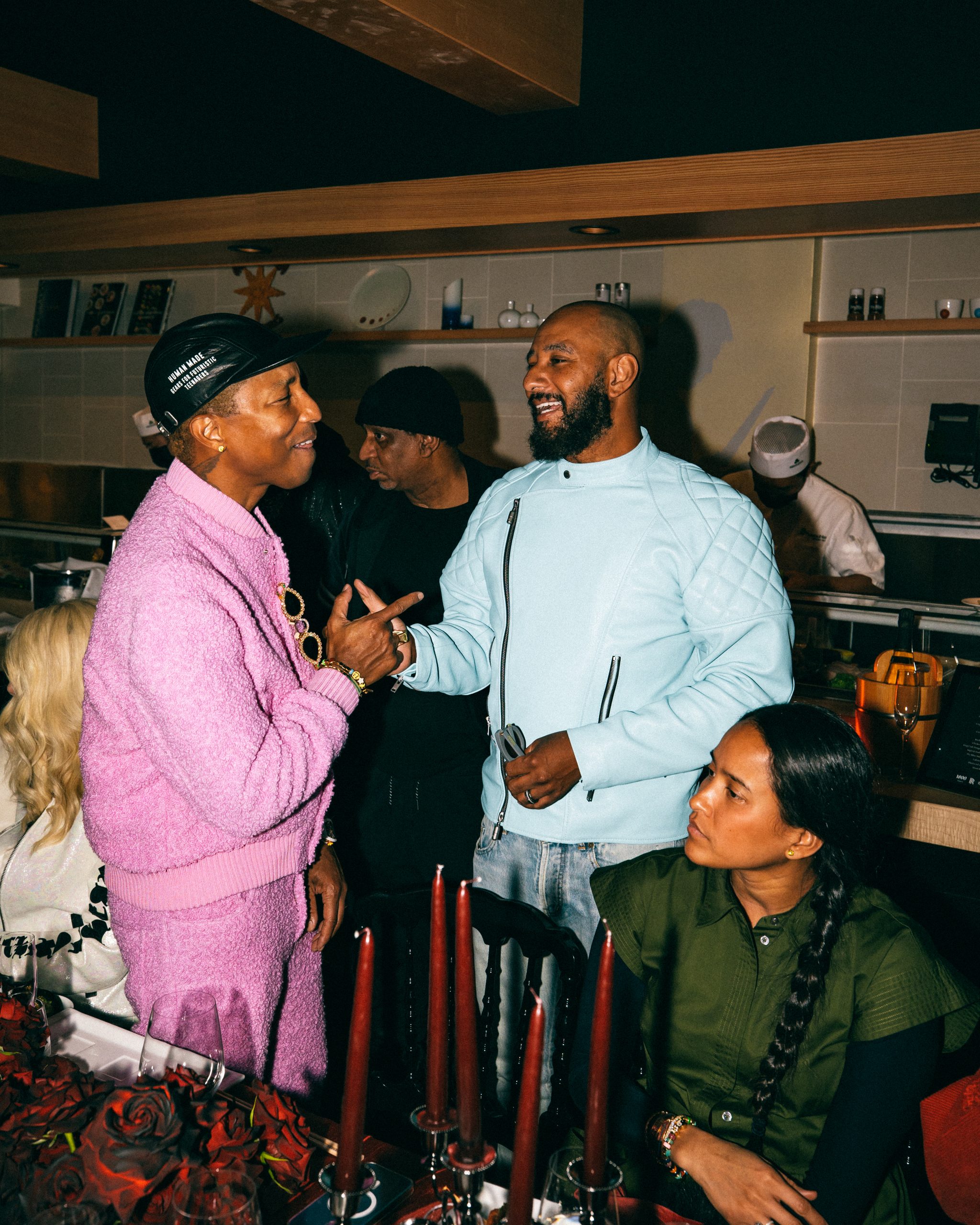 Pharrell Williams Swizz Beatz scaled » grammy party