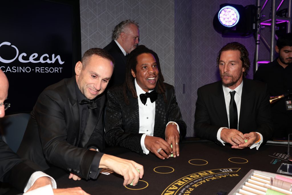 Michael Rubin Jay Z and Matthew McConaughey — credit Shareif Ziyadat » Atlantic City