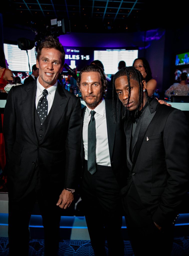 Tom Brady Matthew McConaughey and Travis Scott — credit Alex Subers » Atlantic City