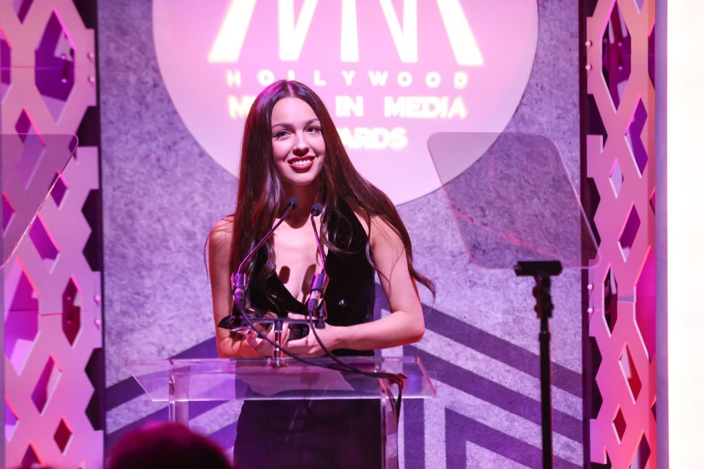 HMMA Awards Olivia Rodrigo Accepts Award » 14th Annual Hollywood Music in Media Awards