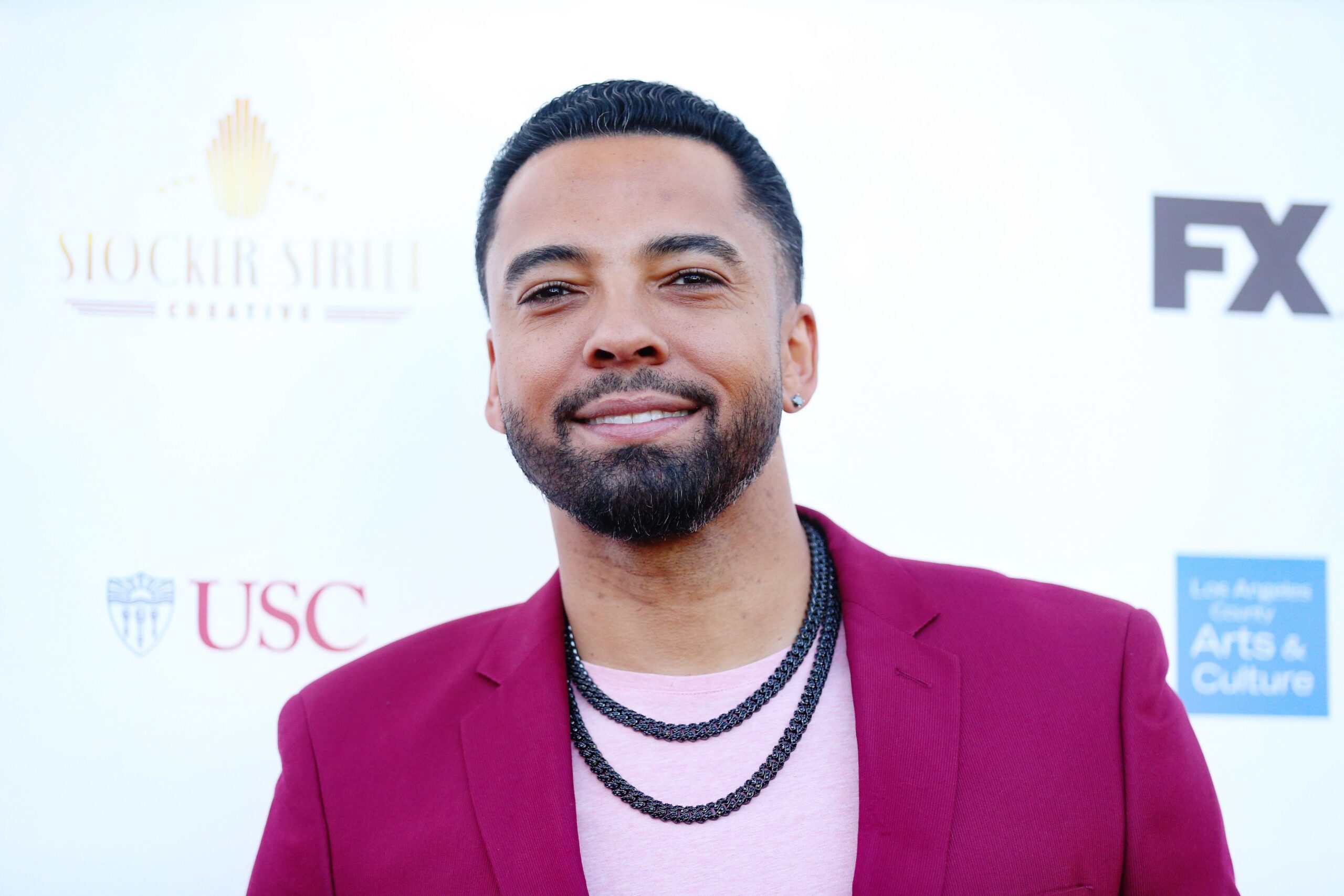 LOS ANGELES, CALIFORNIA - MAY 01: Christian Keyes attends the premiere of "Stalker", a TV One Original Film, at the Pan African Film Festival at Baldwin Hills Crenshaw Plaza on May 01, 2022 in Los Angeles, California. (Photo by Phillip Faraone/Getty Images for TV One)