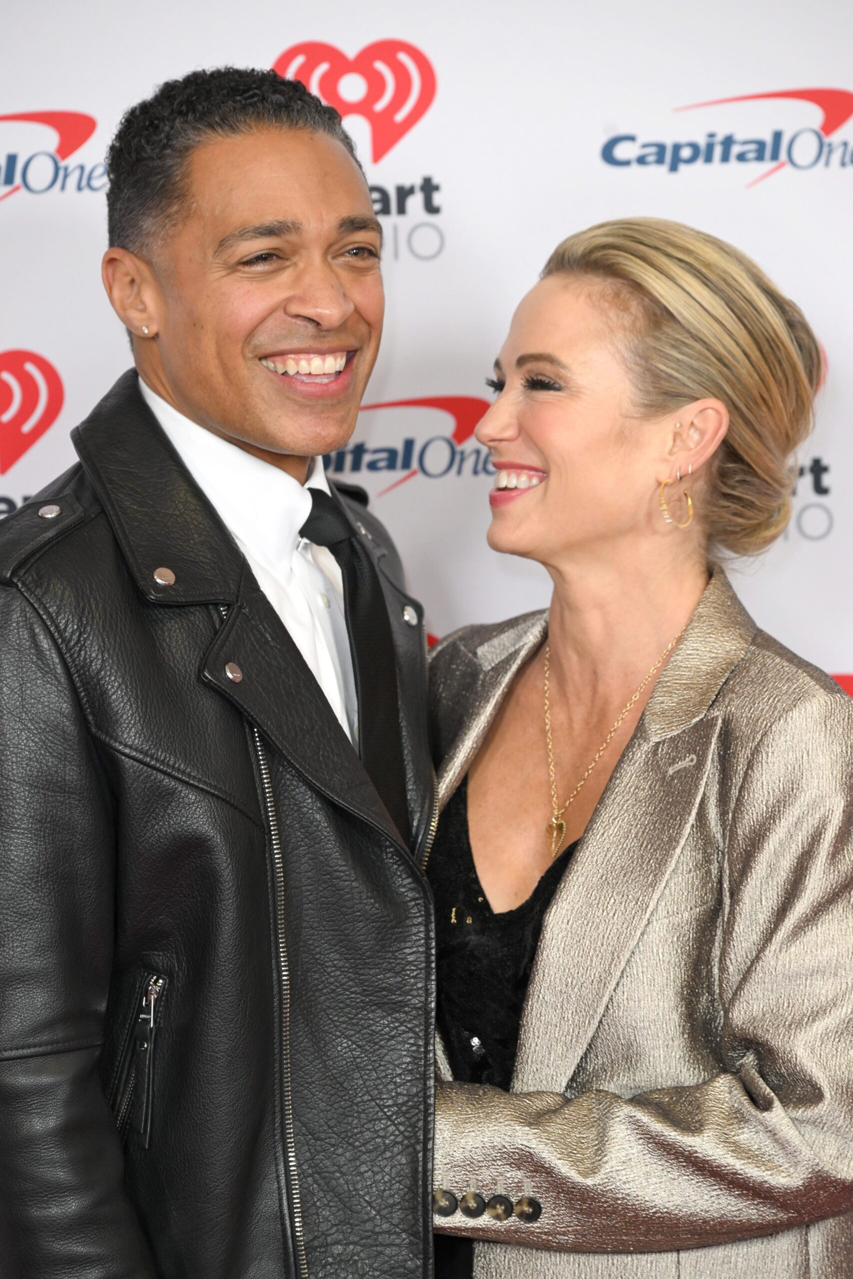 NEW YORK, NEW YORK - DECEMBER 08: (L-R) T. J. Holmes and Amy Robach attend iHeartRadio z100's Jingle Ball 2023 Presented By Capital One at Madison Square Garden on December 08, 2023 in New York City. (Photo by Dave Kotinsky/Getty Images for iHeartRadio)