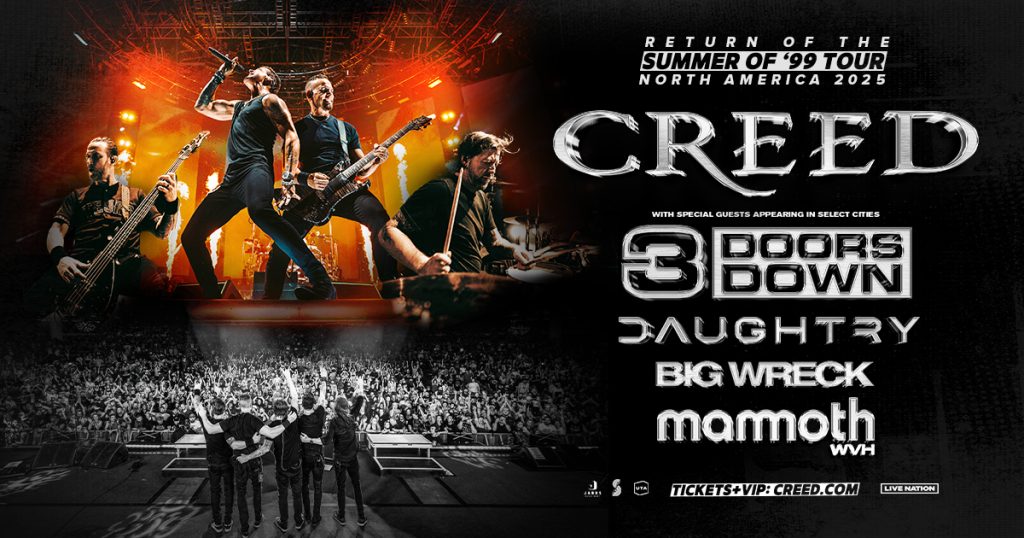 Creed Extend The Summer of ’99 Tour with 23 New Dates