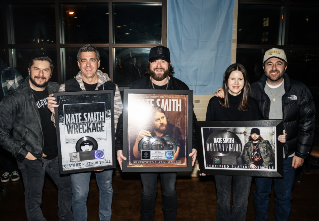 NATE SMITH RECEIVES THREE NEW RIAA CERTIFICATIONS!