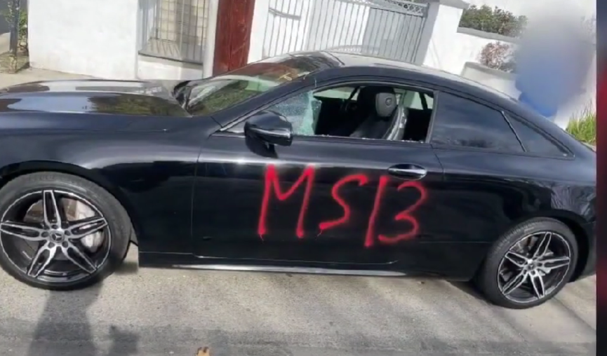 Residents Shocked by MS-13 Tags on Cars in Northridge