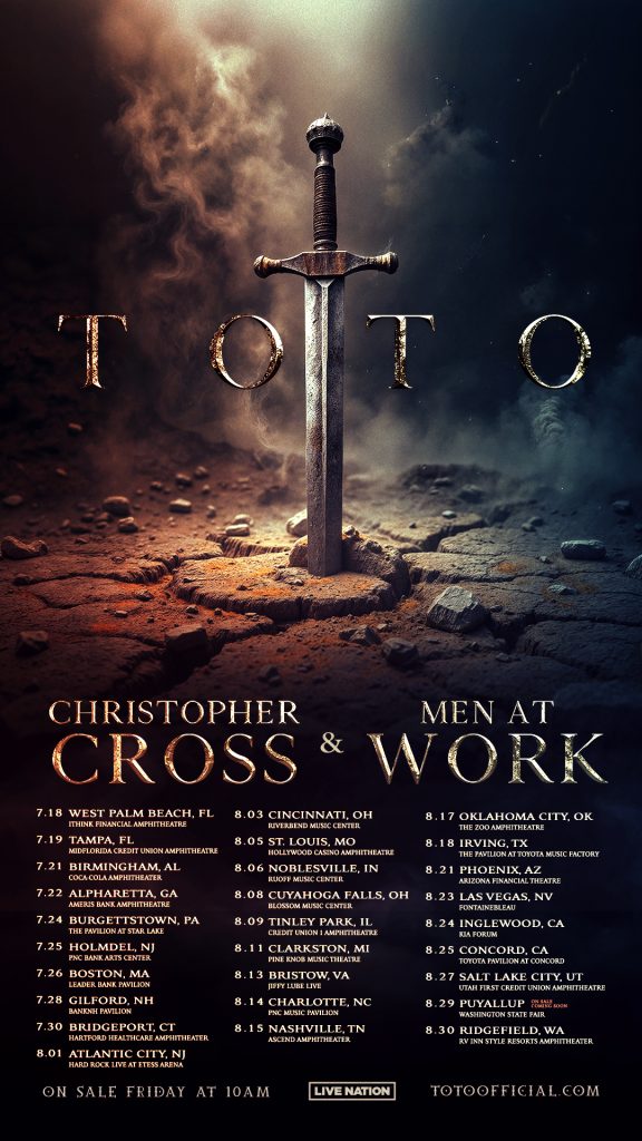 TOTO, Men at Work & Christopher Cross Announce Summer 2025 Tour