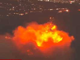 Sunset Fire Grows Fast, Hollywood Hills Residents on Alert (Video)