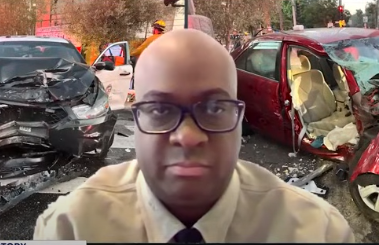 LAPD Officer Causes Serious Crash at 80 MPH in Encino (Video)